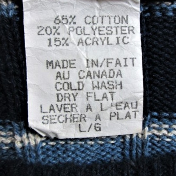 NORTHERN REFLECTIONS MENS Large BLUE SWEATER (I)E1 - Picture 8 of 8